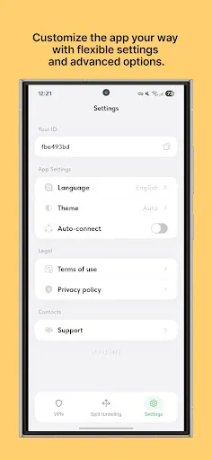 Ping VPN screenshot