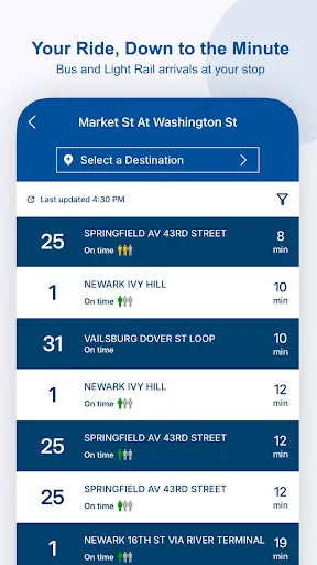 NJ TRANSIT Mobile App screenshot