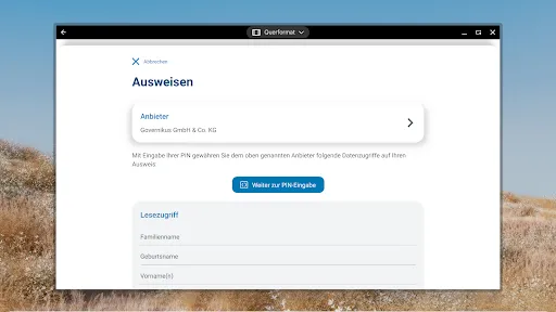 AusweisApp Bund screenshot