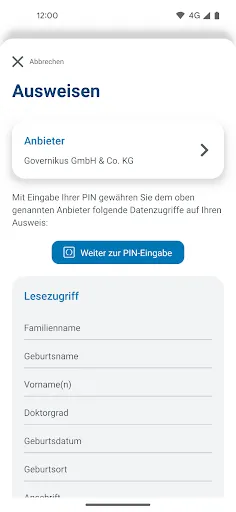 AusweisApp Bund screenshot