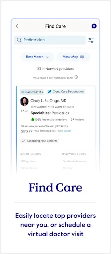 myCigna screenshot