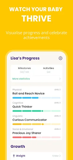 Baby Leap: Milestone Tracker screenshot