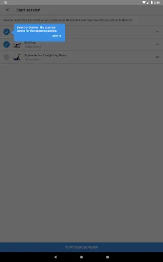 Medbridge GO for Patients screenshot
