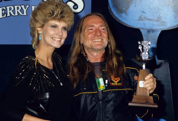 Connie Koepke and Willie Nelson